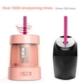 thumbnail image 4 of Deli Electric Pencil Sharpener,Suitable for No.2 Pencils Colored Pencils, USB & Battery Operated, Pink, 4 of 5