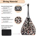 thumbnail image 4 of Bolso de Playa Grande QOGiR de Neopreno LEOPARDO para Mujer, 4 of 7