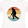 thumbnail image 4 of Inktastic Hockey Player Retro Sunset Boys or Girls Long Sleeve Baby Bodysuit, 4 of 5
