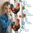 thumbnail image 3 of Blackout Kids Curtains,Rooster and Orange Flowers Pattern Childrens Insulated Curtains Set Of 2,Bedroom Essentials,Toddler Room Decor 42x54in(106x137cm), 3 of 4