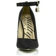 thumbnail image 4 of LOVE-LOCK Ankle Wrap Heels, Black, 6, 4 of 5