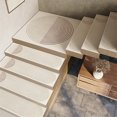 thumbnail image 5 of Peldaños de escalera interior antideslizantes, alfombras de cuero beige, almohadillas de escalón que absorben el agua para el baño de la cocina del hogar, 27.5x8.6 pulgadas, juego de 1, seguro para, 5 of 5