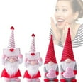 thumbnail image 5 of Clearance Sale!2pcs Valentine Gnomes,Plush Mr and Mrs Valentine Gnome Decoration,Handmade Scandinavian Tomte for Home Table,Tiered Tray Decor,Valentine's Gifts for Him Her, 5 of 7