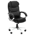 thumbnail image 4 of Ergonomic Office Chair Desk Chair 250 LBS Capacity High Back Adjustable Height Computer Chair w/Armrests Lumbar Support, PU Leather Rolling Swivel Task Chair Modern Executive Home Desk Chair(Black), 4 of 8
