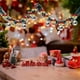 thumbnail image 4 of Adornos navideños, colgante para árbol de Navidad con cinta floral de 2 metros de largo con cordón y pompones. Ideal para árboles de Navidad y decoración de ventanas. Parte superior de plástico., 4 of 6
