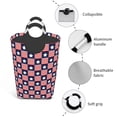 thumbnail image 2 of DouZhe 50L Rectangular Laundry Basket, Abstract Blue Red White Stars Flag Prints Waterproof Foldable Laundry Hamper with Aluminum Handles, 2 of 6