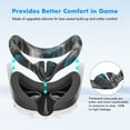 thumbnail image 3 of Baoyemes Silicone Cover Set for Oculus/Meta Quest 3, VR Accessories for Meta Quest 3, Protective Cover Set Includes Controller Grip Cover, Face Cover, VR Shell Cover (Blue Skull), 3 of 7