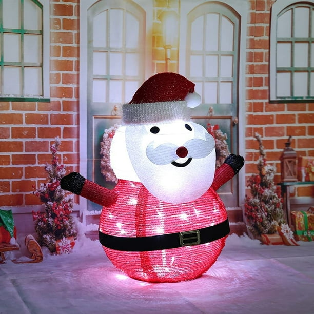 2022 Noël Led Bougie Lumière Noël Thème Portable Père Noël Bonhomme de  Neige Led Lanternes Maison Décor d'arbre de Noël