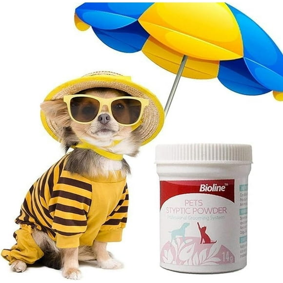 Polvo Estíptico para Mascotas, Anti-inflamatorio y Antibacteriano para Gatos y Perros, Suministros M