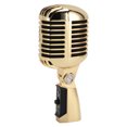 thumbnail image 1 of Microphone Rétro Classique, Microphone Dynamique Vintage, Support Rotatif Auto-Tension en Alliage de Zinc, Micro Cardioïde Unidirectionnel, Support Universel Compatible, 1 of 7