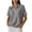 *Khaki, variant on VBVC Women's Half Zip Waffle Collared Top , V Neck Short Sleeve Blouse For Women , Ladies' Loose Fit Breathable Summer Shirt, Black , S-3XL