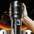 thumbnail image 4 of Fasiaou Laser Flashlights High Lumens Rechargeable, Super Bright LED Flashlight, 2 Modes Light High Powered, Adjustable Tactical Flashlight, Waterproof Handheld Flashlight for Emergencies, Home, 4 of 9