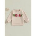 thumbnail image 5 of Mommy and Me Matching Sweatshirts Letter Embroidery Crew Neck Long Sleeve Pullover Tops Casual Streetwear, 5 of 10