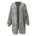 thumbnail image 4 of Jxximdong Cardigans for Women, Crochet Cardigan Long Sleeve Light Loose Sweater, Women's Bolero Shrugs Gray, 4 of 7