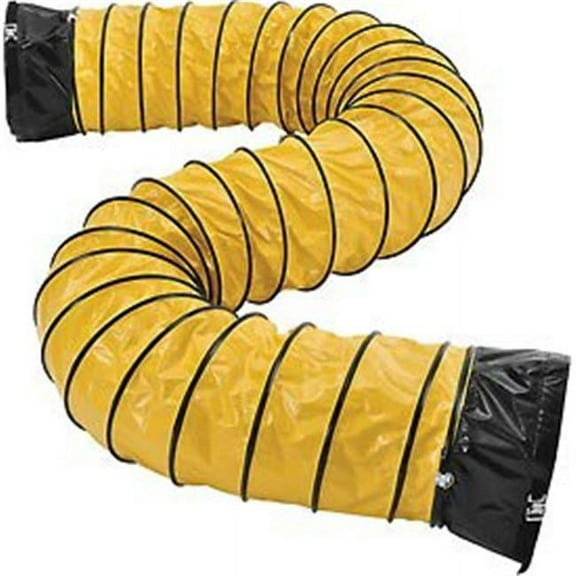 Flame Retardant Flexible Duct 16 ft. for 16 in. Dia. Fan, Yellow & Black