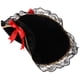 thumbnail image 1 of ColoMX Sombrero pirata, tricornio, gorra de bucanero con ribete de encaje y lazo rojo para mujer adulta, disfraz de fiesta de Halloween, accesorio, 1 of 8