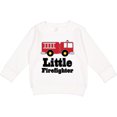 thumbnail image 2 of Inktastic Little Firefighter Fire Engine Toddler Sweatshirt, 2 of 4