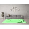 thumbnail image 3 of Ahgly Company Indoor Square Abstract Emerald Green Modern Area Rugs, 4' Square, 3 of 4