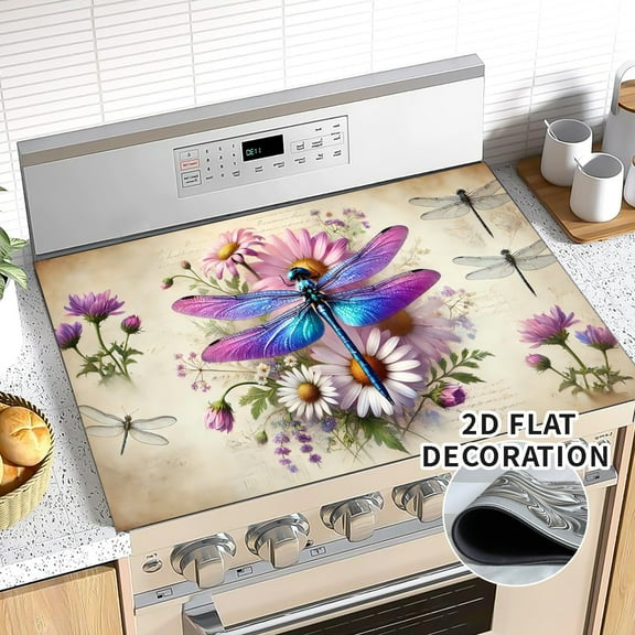 Stove Top Cover for Electric Stove (28.5"x20.5") - Ceramic Glass Cooktop Protector, Heat Resistant Range Cover, Flat  Stovetop Protector, Multipurpose Dish Drying Mat for Kitchen