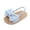 Blue, variant on Toddler Kids Girls Bowknot The Floor Barefoot Non- First Walkers Prewalker Sandals 0-18M Adjustable Sandals Size 6