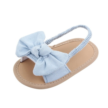 

Qufokar 12 Month Old Shoes Toddler Girl Sandals Size 11 Sandals Toddler Floor Bowknot Prewalker The 0-18M Girls Non-Slip Kids First Walkers Baby Sandals
