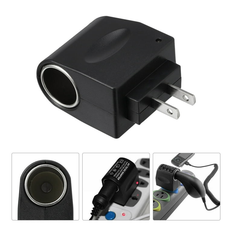 Adapter for car plug to wall plug discount