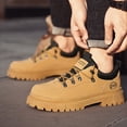 thumbnail image 2 of Men'S Fashionable Outdoor Shoes, Low-Top Work Boots, Slip-Resistant Casual Shoes with a PU Upper, Suitable for Outdoor Sports, Durable And Comfortable Men'S Footwear, Low-Top Lace-Up Design for All, 2 of 6