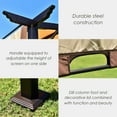 thumbnail image 4 of Gymax 12' x 9' Pergola Kit Metal Frame Gazebo Canopy Cover Patio Shelter, 4 of 10