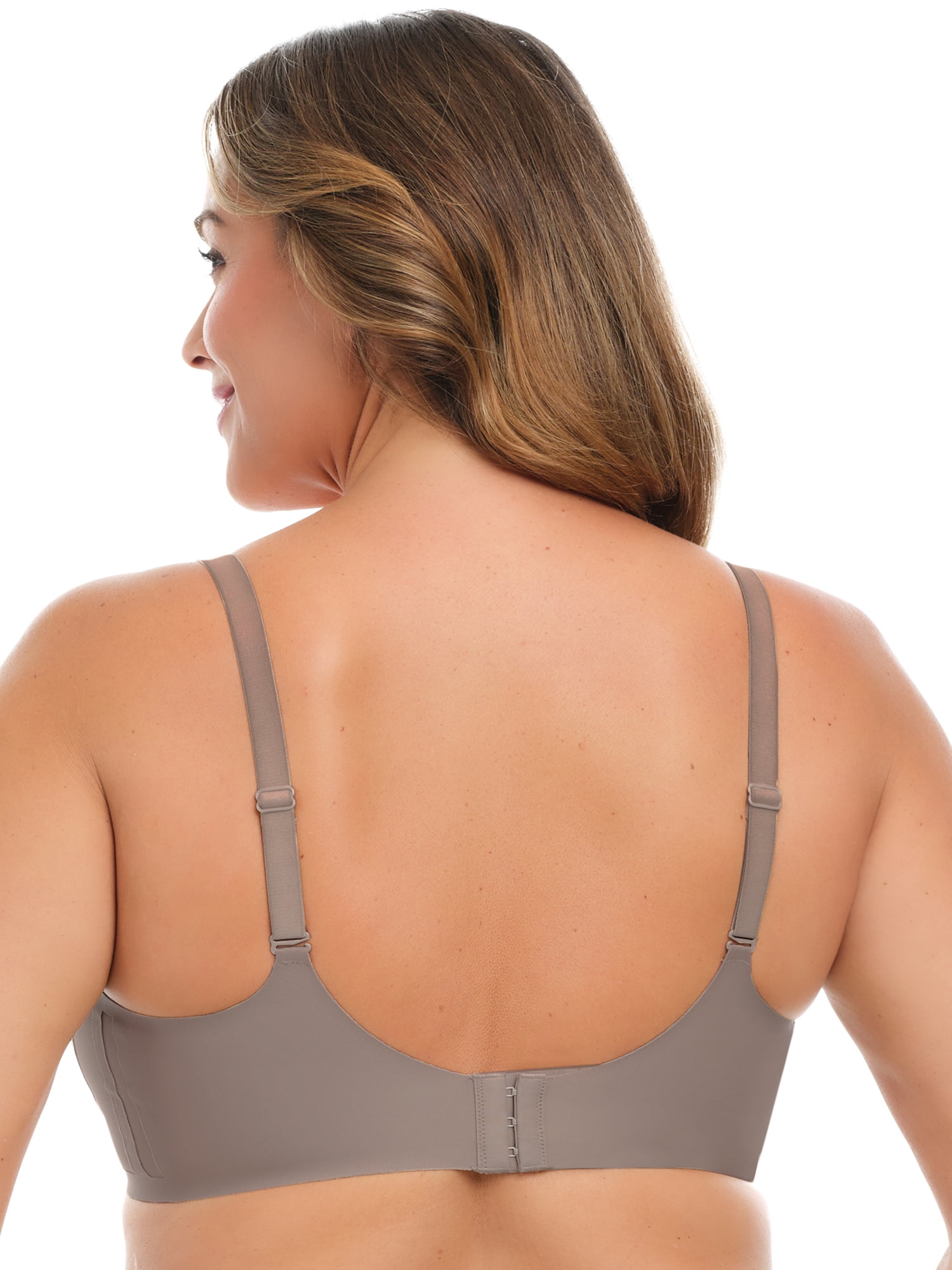 Joyspun Women’s Wireless Bonded Bra with Mesh Inserts, Sizes XS-XXXL