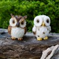 thumbnail image 3 of Mini Owl Figurine Resin Statue, Fairy Garden & Home Decor Animal, 3 of 8