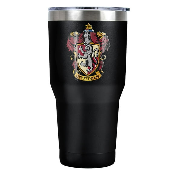 Harry Potter Gryffindor Crest Stainless Steel Tumbler 30 oz Coffee Travel Cup, Vacuum Insulated & Double Wall with Leakproof Sliding Lid