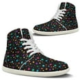thumbnail image 5 of Women's High Top Fashion Sneakers Basketball Ankle Boots Walking Tennis Shoes Platform Hook and Loop Casual Faux Leather Sneaker, 5 of 9