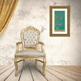 thumbnail image 3 of Vess, June Erica 11x18 Gold Ornate Wood Framed with Double Matting Museum Art Print Titled - Topaz Chinoiserie II, 3 of 4