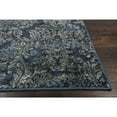 thumbnail image 3 of 5'x8' Slate Blue Machine Woven Damask Indoor Area Rug, 3 of 6