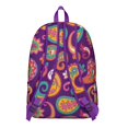 thumbnail image 3 of Chic Paisley Backpack for Women Teens, Boho Durable Daypack for School College, Laptop Bag with Multiple Pockets, Perfect Gift Idea, 3 of 5