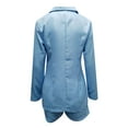 thumbnail image 5 of tklpehg Blazers for Women Casual Long Sleeve Lapel Business Blazers for Casual Outstanding Collar Slim Long Sleeve Office Suit Jacket Sky Blue XXL, 5 of 7