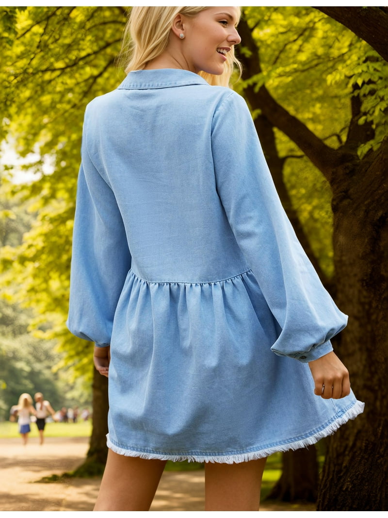 white christmas dresses Lone Star Denim Dress main image 0