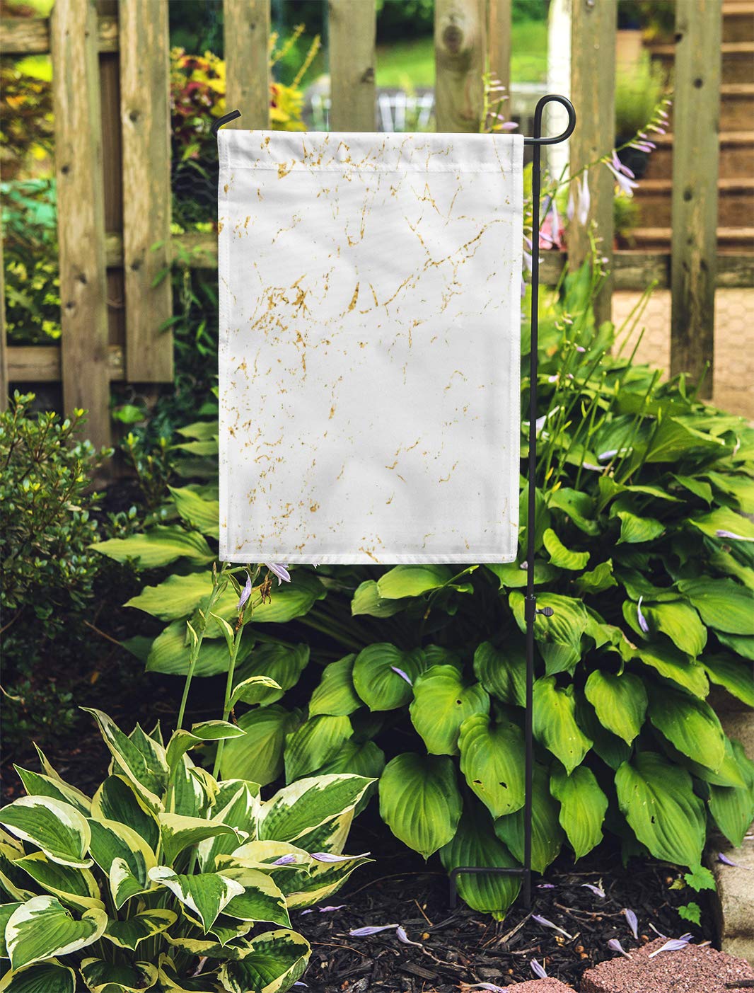 KDAGR Marble Gold Patina Scratch Golden Sketch to Create Distressed Effect Garden Flag Decorative Flag House Banner 28x40 inch - image 2 of 2