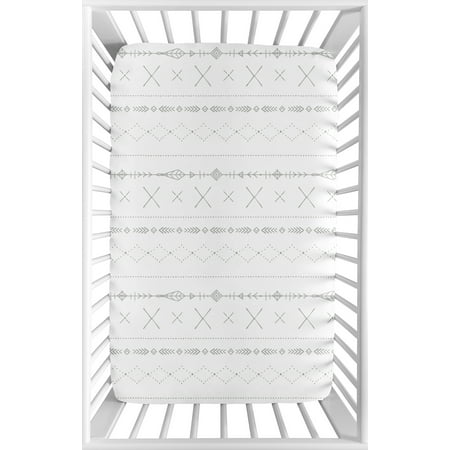 UPC: 0846480068655 | Woodland Friends Fitted Mini Crib Sheet by Sweet Jojo Designs