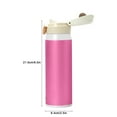 thumbnail image 5 of Insulated Water Bottle for School Kids Stainless Steel Water Bottles Teen Flask Water Bottles Office Sport Cute Vacuum Cup Lock-Lid 17oz, 5 of 5