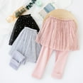 thumbnail image 5 of SILVERCELL 2-8T Little Girls Mesh Laced Ruffle Leggings Toddler Cotton Casual Tutu Pants, 5 of 8