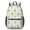 Daisy White Pattern, variant on Sunflower and Butterfly Black Pattern 17" Waterproof Oxford School Backpacks for Teens, S-Shape Padded Straps, for School, Travel, Hiking, Camping