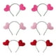 thumbnail image 1 of 6 Piezas Diadema con Forma de Corazón Diadema Accesorios para el Cabello para Celebraciones de Fiestas de Disfraces de San Valentín, 1 of 5
