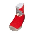 thumbnail image 4 of Mepaouo Baby Sock Shoes Boys Girls Non Slip Soft Sole Sneakers Toddler Infant First Walking Shoes Red, 4 of 5