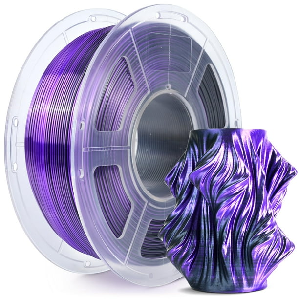 Filamento para impresora 3D SUNLU Silk, doble color, PLA, 1,75 mm, 1 kg