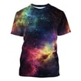 thumbnail image 5 of Penkiiy Galaxy Printed Shirt , Men's Print Graphic T Shirt Short Sleeve Summer T-Shirt Novelty Casual Tee 2XL Multicolor, 5 of 6