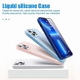 thumbnail image 4 of Original For iPhone 13 11 12 14 Pro Max Mini Case Liquid Silicone Soft Cover For iPhone 14 7 8 Plus XS XR X SE Shockproof Cases, 4 of 5
