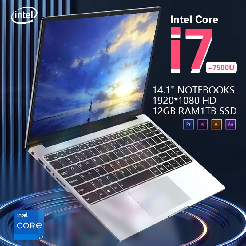 Ultra Slim Laptop Intel Core i7-7500U Portable laptops 1920