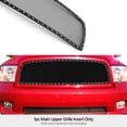 thumbnail image 3 of APS Compatible with Dodge Ram 1500 2009-2012 Main Upper Stainless Steel Black Mesh Rivet Studs Front Grill Grille Insert DL5821H, 3 of 3