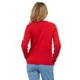 thumbnail image 6 of Turtle Bay New York Women's Classic Button Front Cable Knit Cardigan in Soft Acryllic, 6 of 7